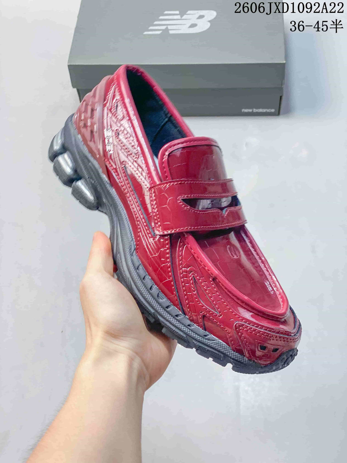 New Balance M1906R Red Penny Loafer Sneakers