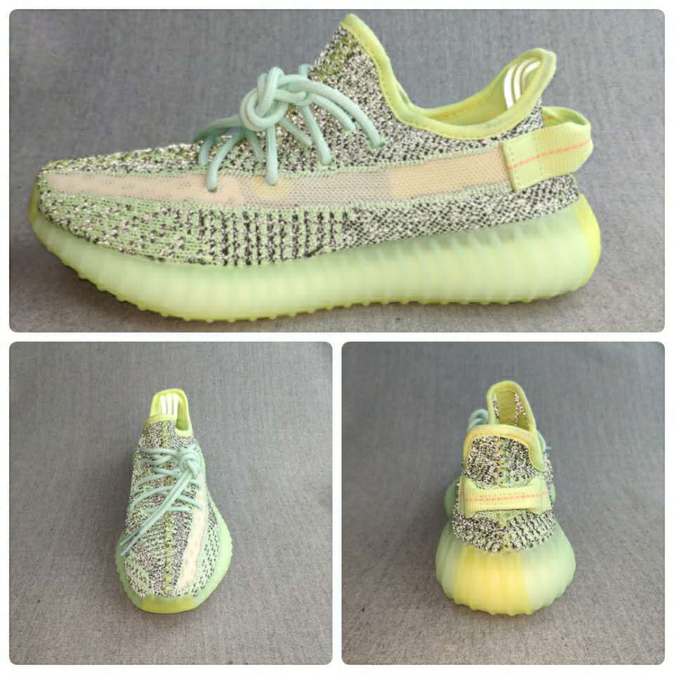 Composite product image showing side, front, and rear views of the sneakers.