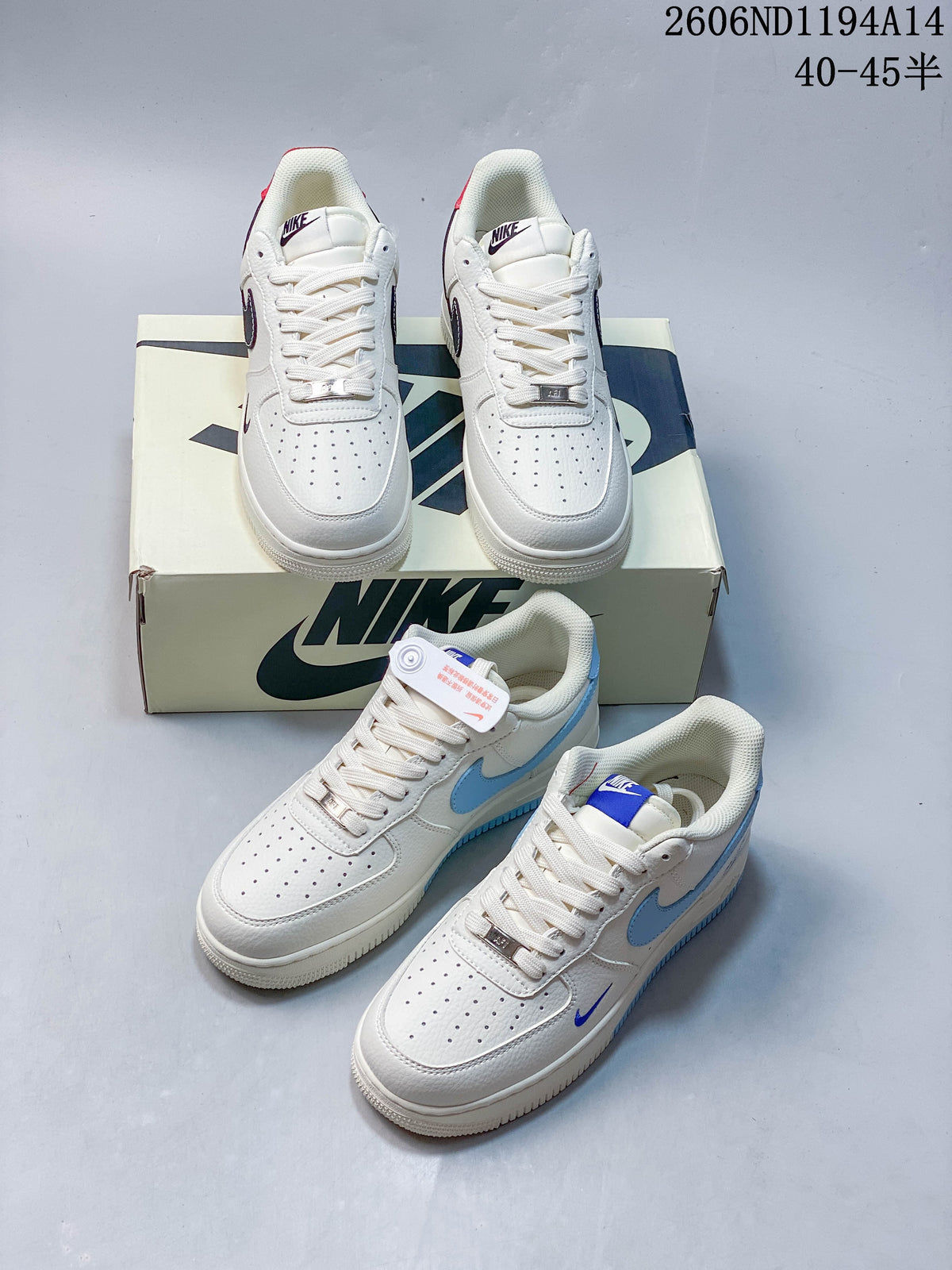 Nike Air Force 1 '07 Low White Contrast Swoosh Sneakers