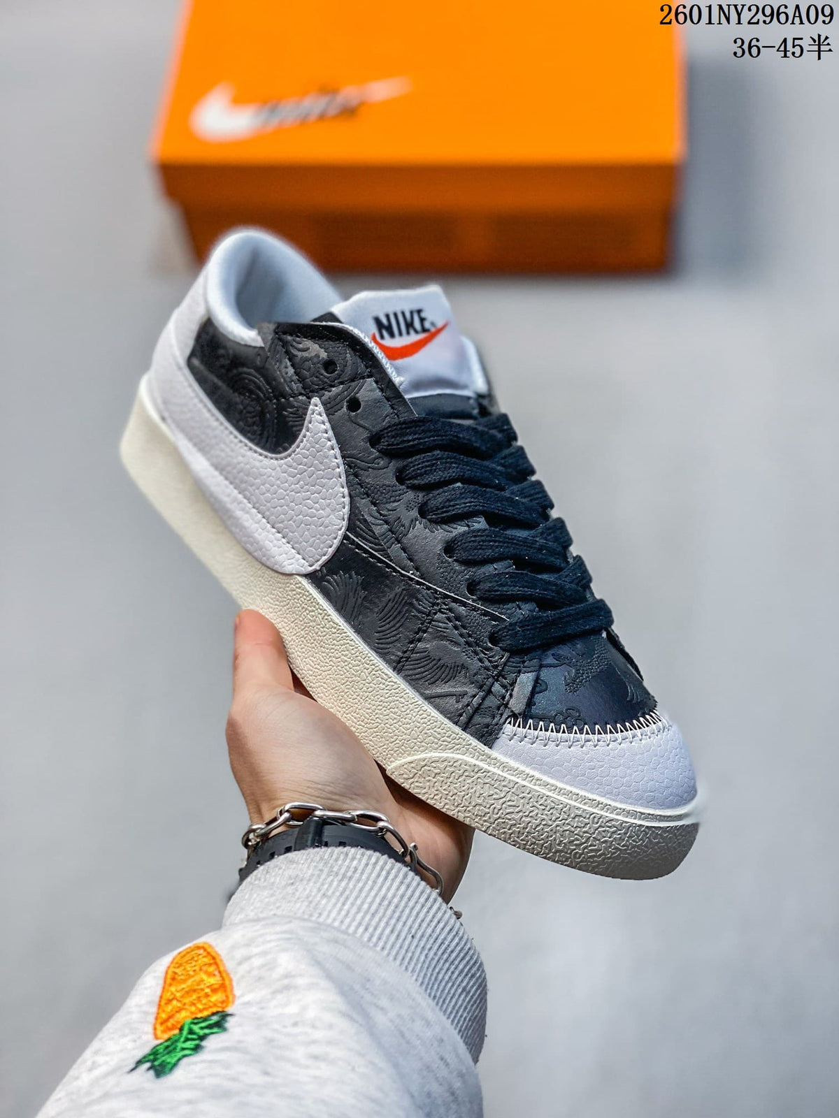 Nike Blazer Low '77 Jumbo Black and White Sneakers