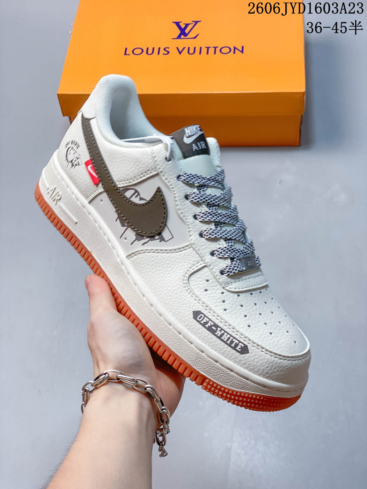 Nike Air Force 1 '07 Low Off-White Style Sneakers