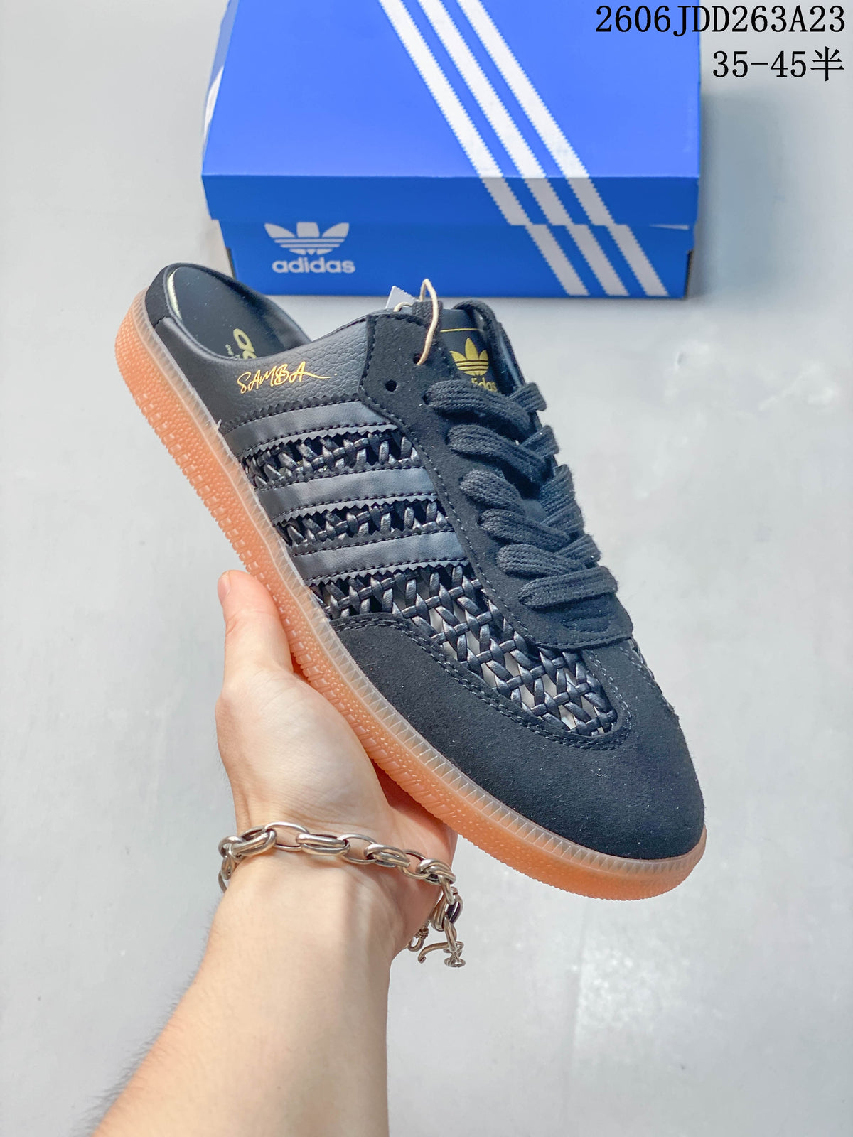 adidas Samba OG Mule Sneakers, Dark Gray, KH7720