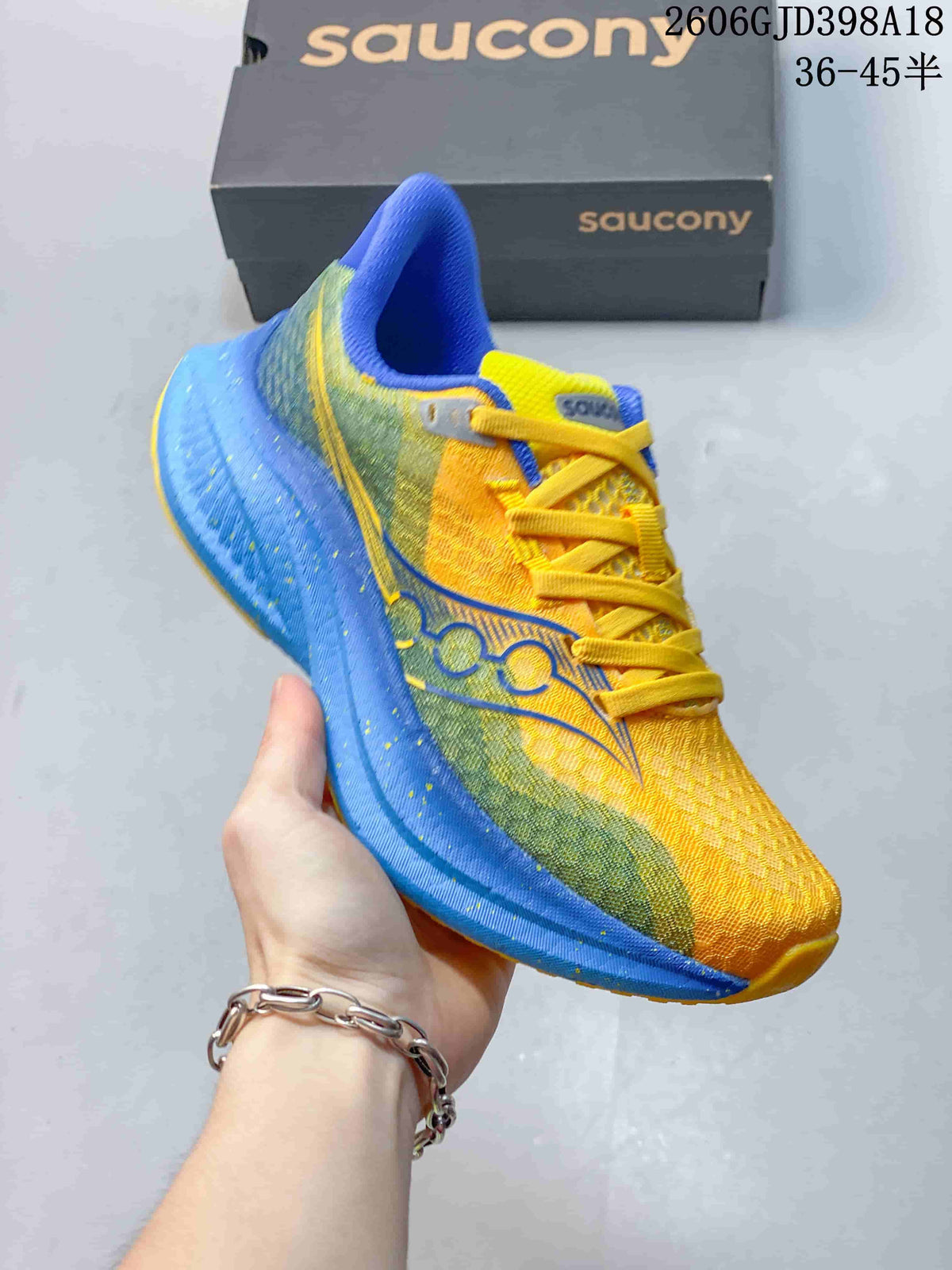 Saucony Endorphin Speed 5 Running Shoes Yellow Blue