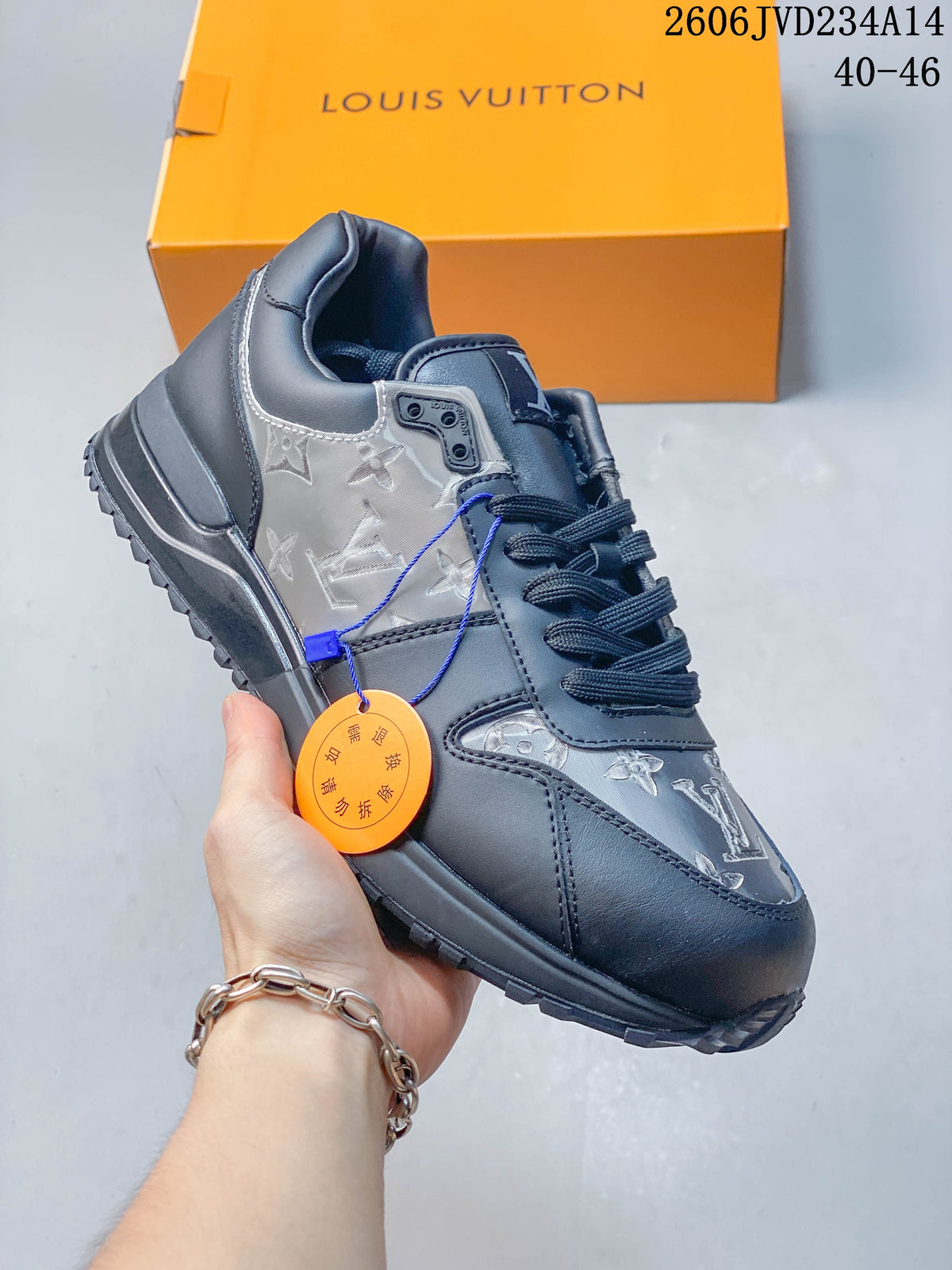 Louis Vuitton Run Away Low-Top Sneakers in Gray