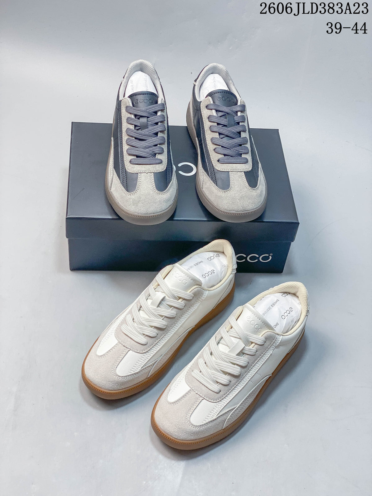 ECCO Men's Retro Panel Lace-Up Sneakers