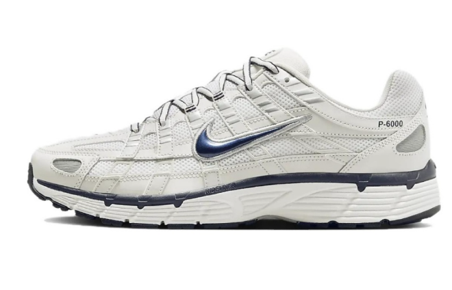 Nike P-6000 White and Blue Sneakers