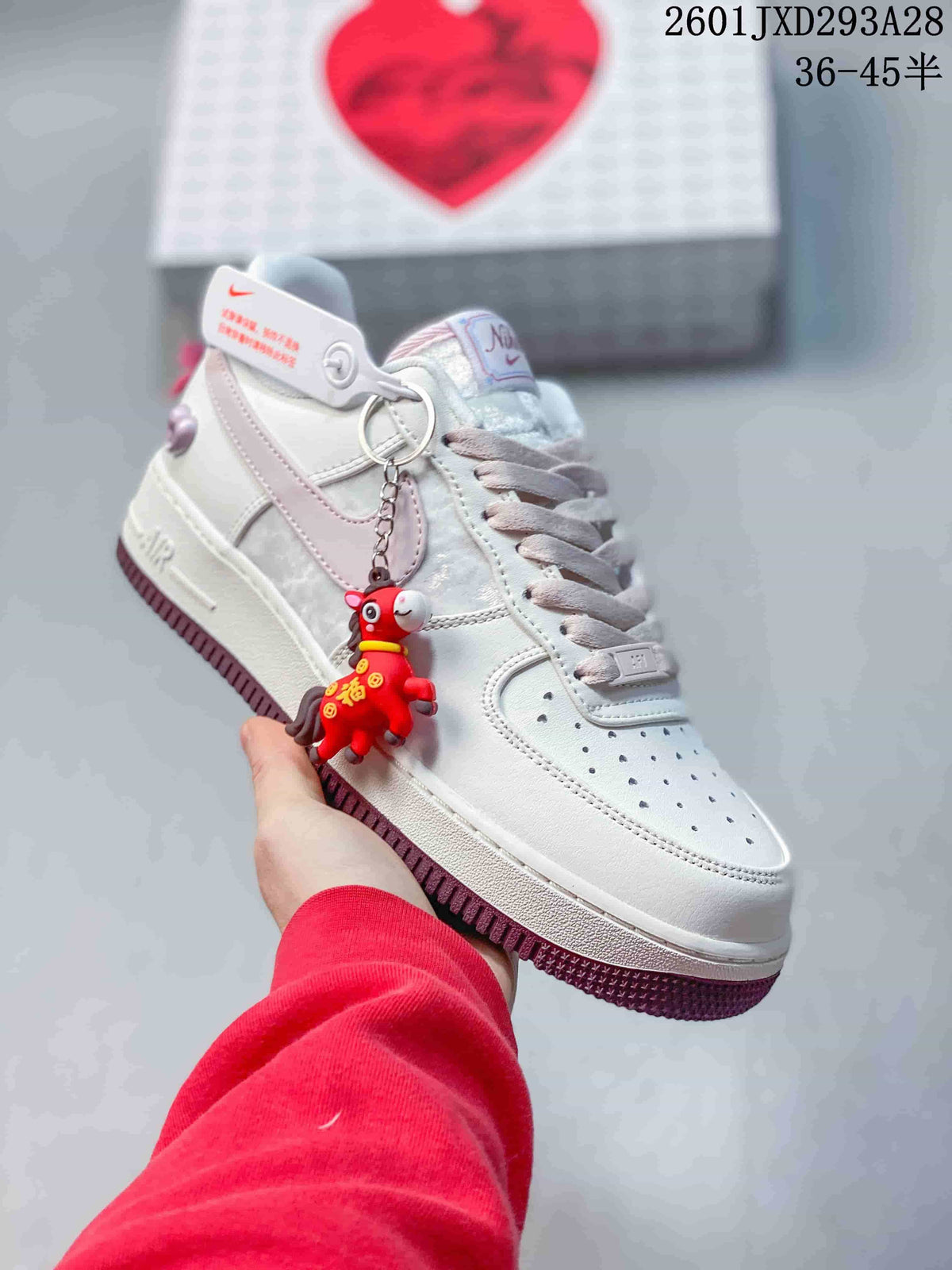 Nike Air Force 1 ’07 Low White Pink Sneakers