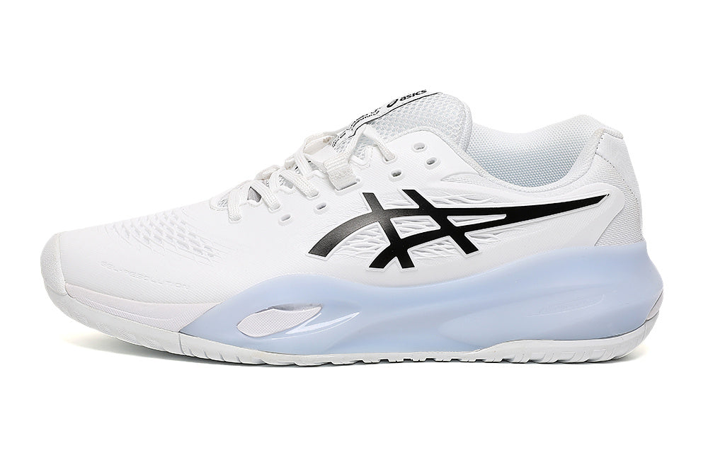 ASICS White and Black Court Sneakers