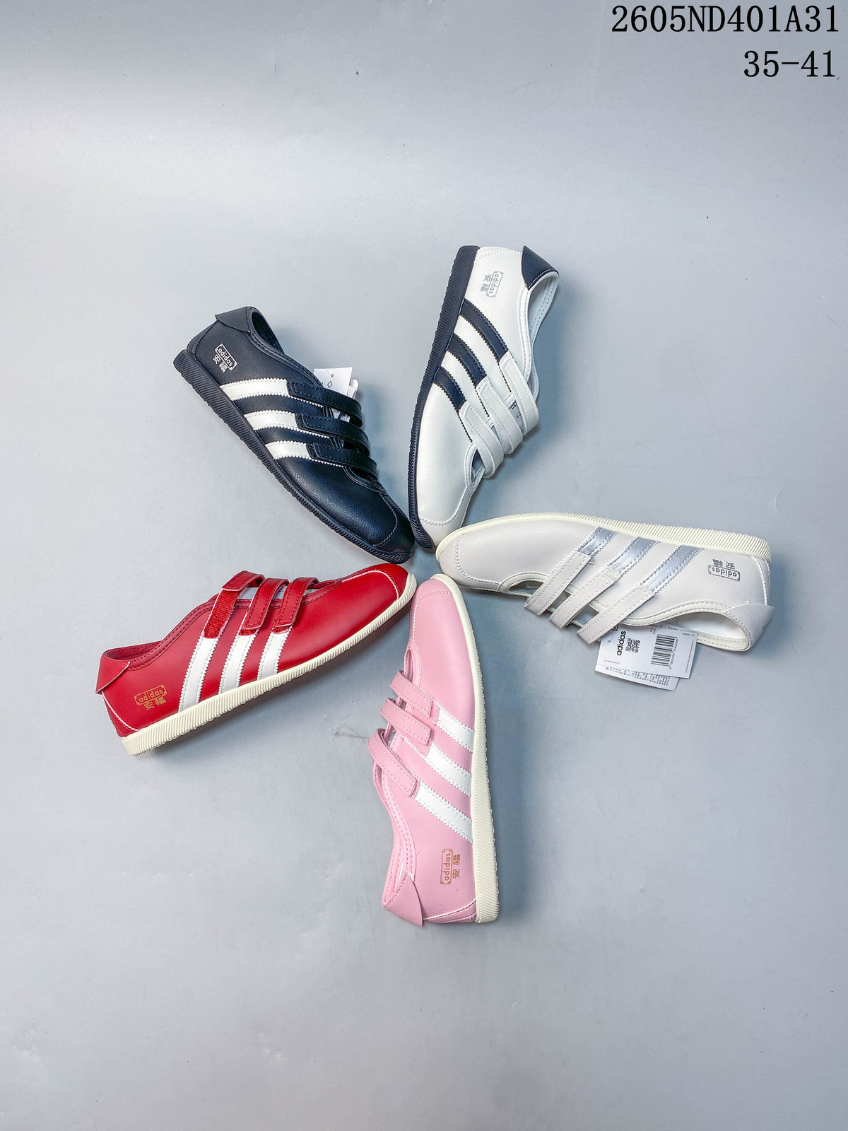 adidas Samba Vegan OG Low-Top Sneakers with Hook-and-Loop Straps