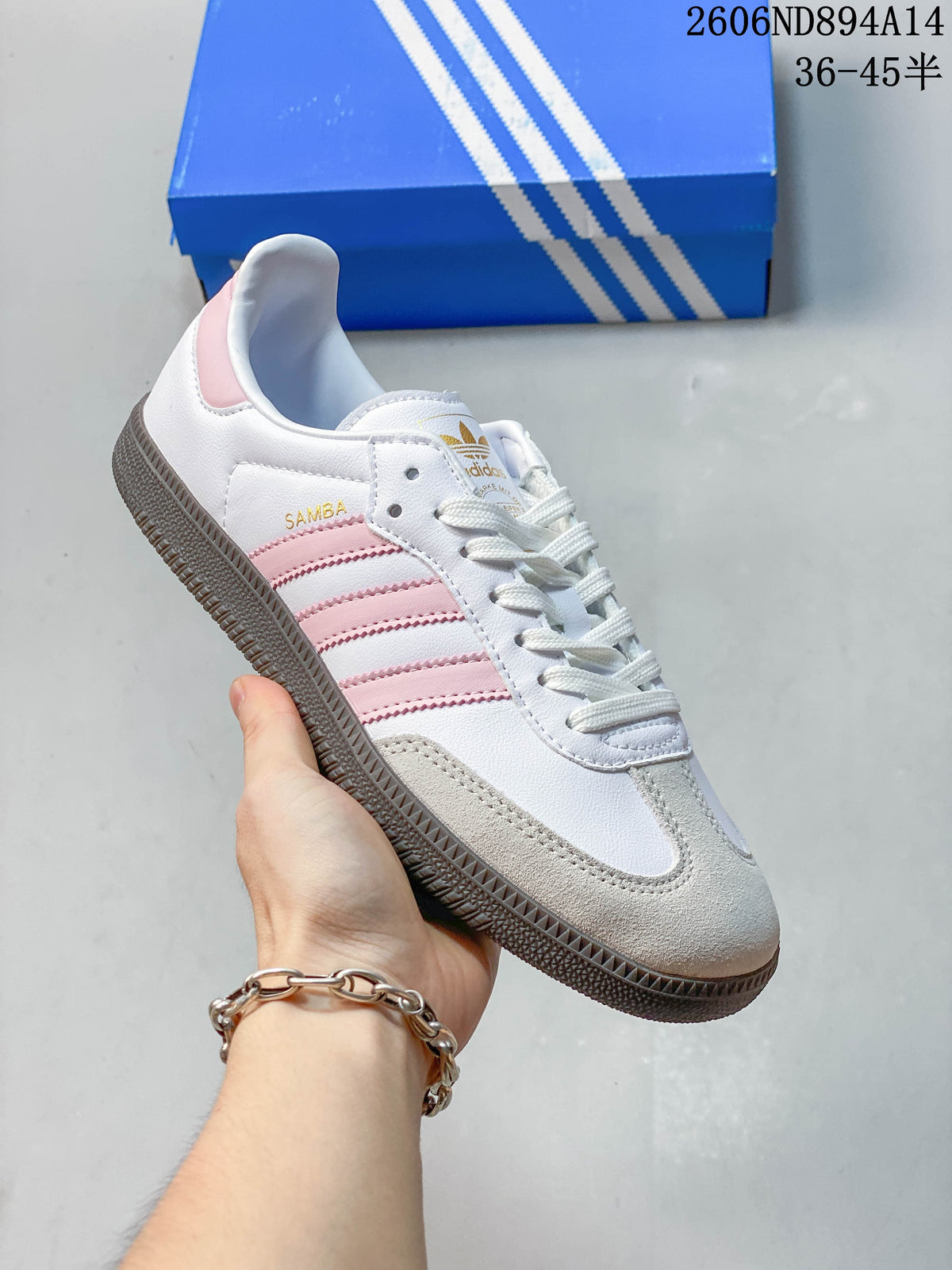 adidas Samba OG Low-Top Sneakers White Pink Beige