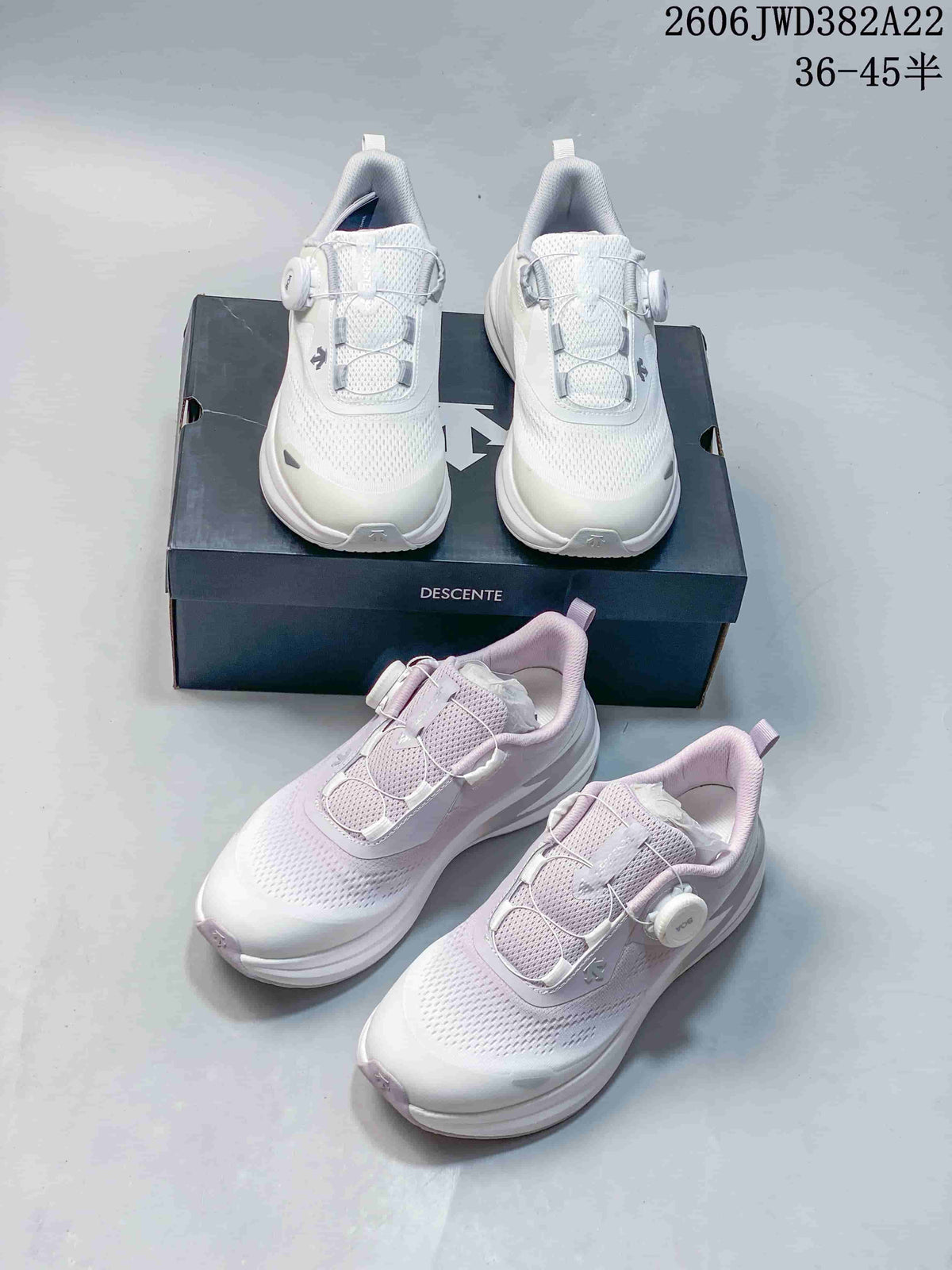 DESCENTE Running BOA Running Shoes, White, Z-FOAM