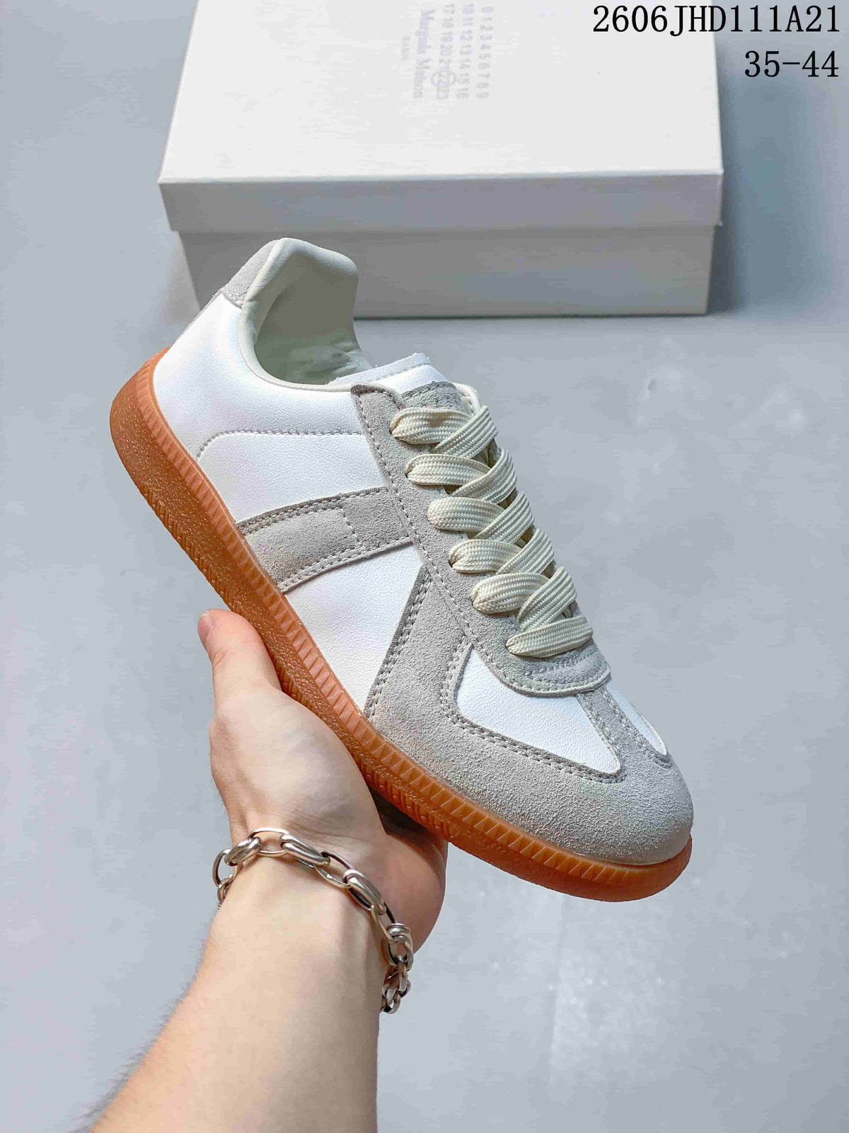 Maison Margiela Replica Low-Top Sneakers in White and Grey