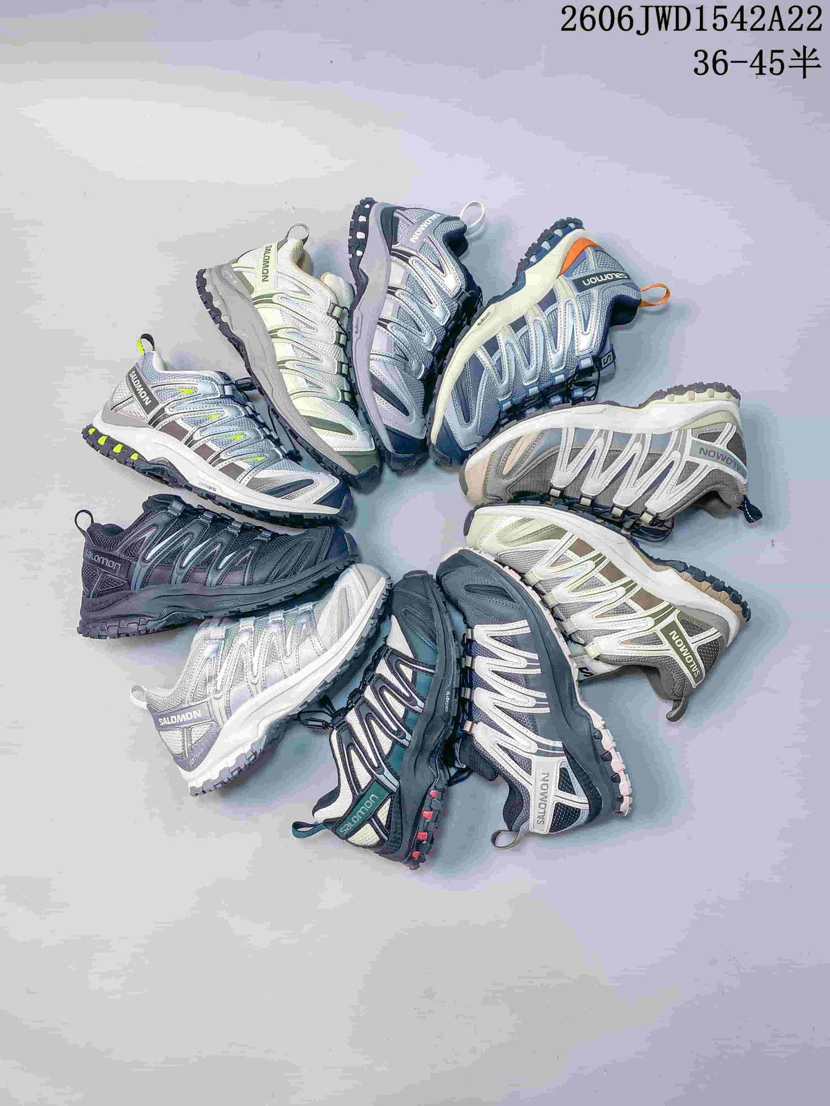 Salomon Trail Sneakers with Quicklace, Multiple Colors