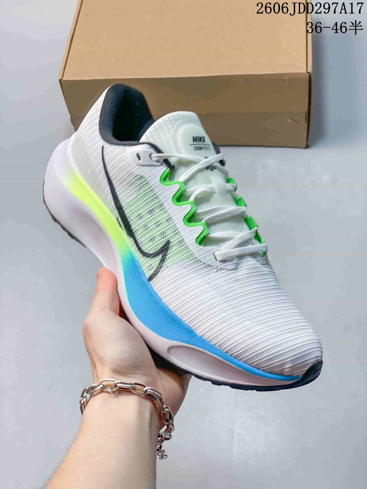 Nike Zoom Fly 5 Running Shoes White Blue Green