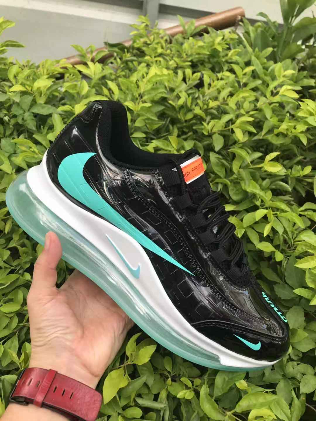 Nike Air Max 720 Sneakers in Black and Turquoise