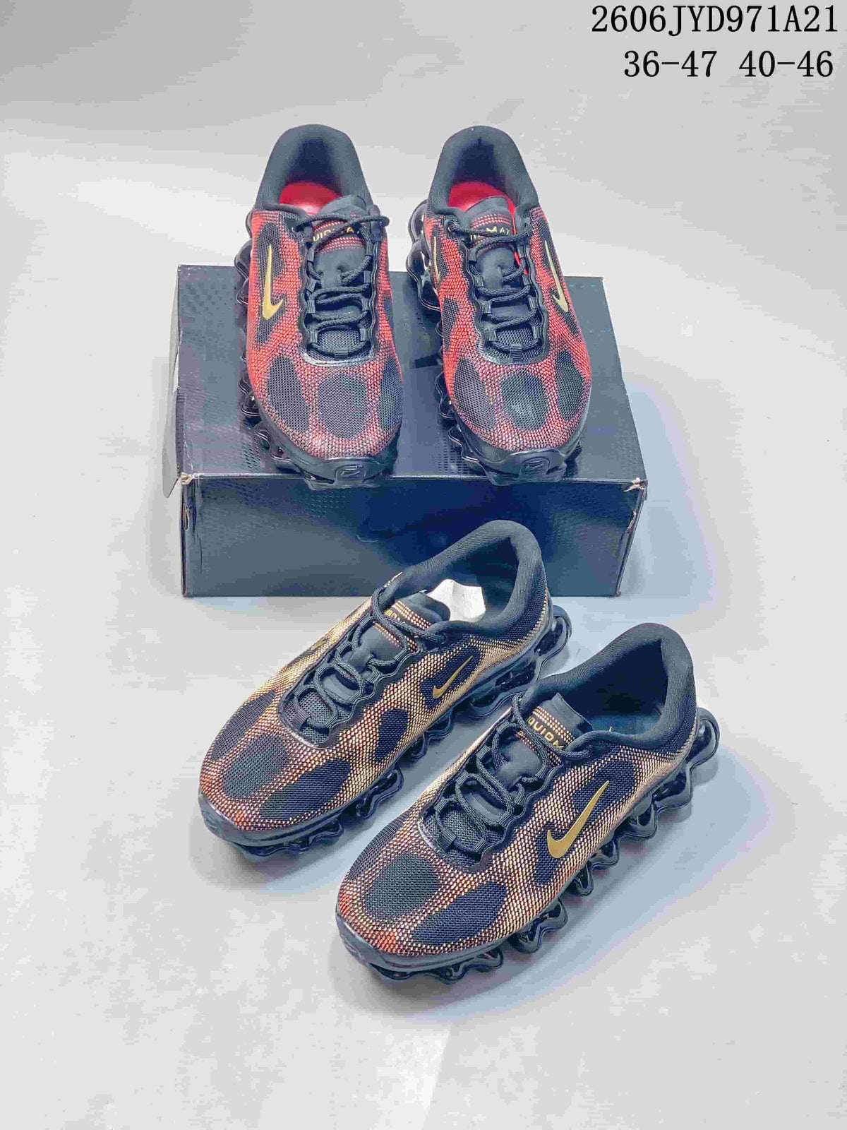 Nike Air Liquid Max Running Shoes in Navy, Red and Gold