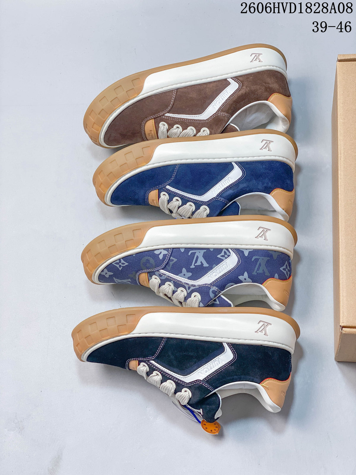 Louis Vuitton Low-Top Sneakers with Chunky Gum Sole