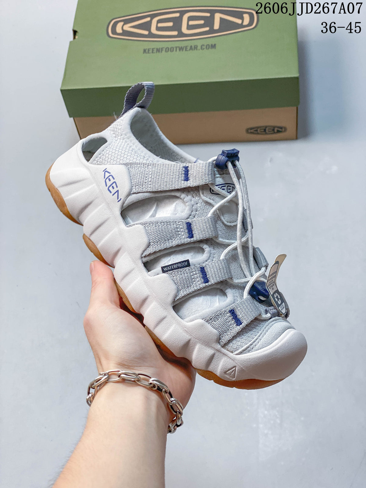 Keen Astoria West Water Sandals, White and Gray
