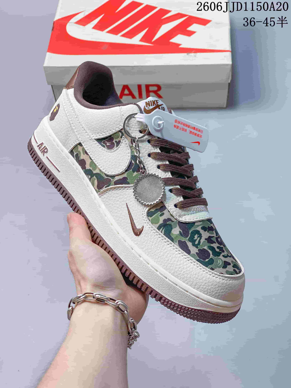 Nike Air Force 1 ’07 Low White Camo Sneakers