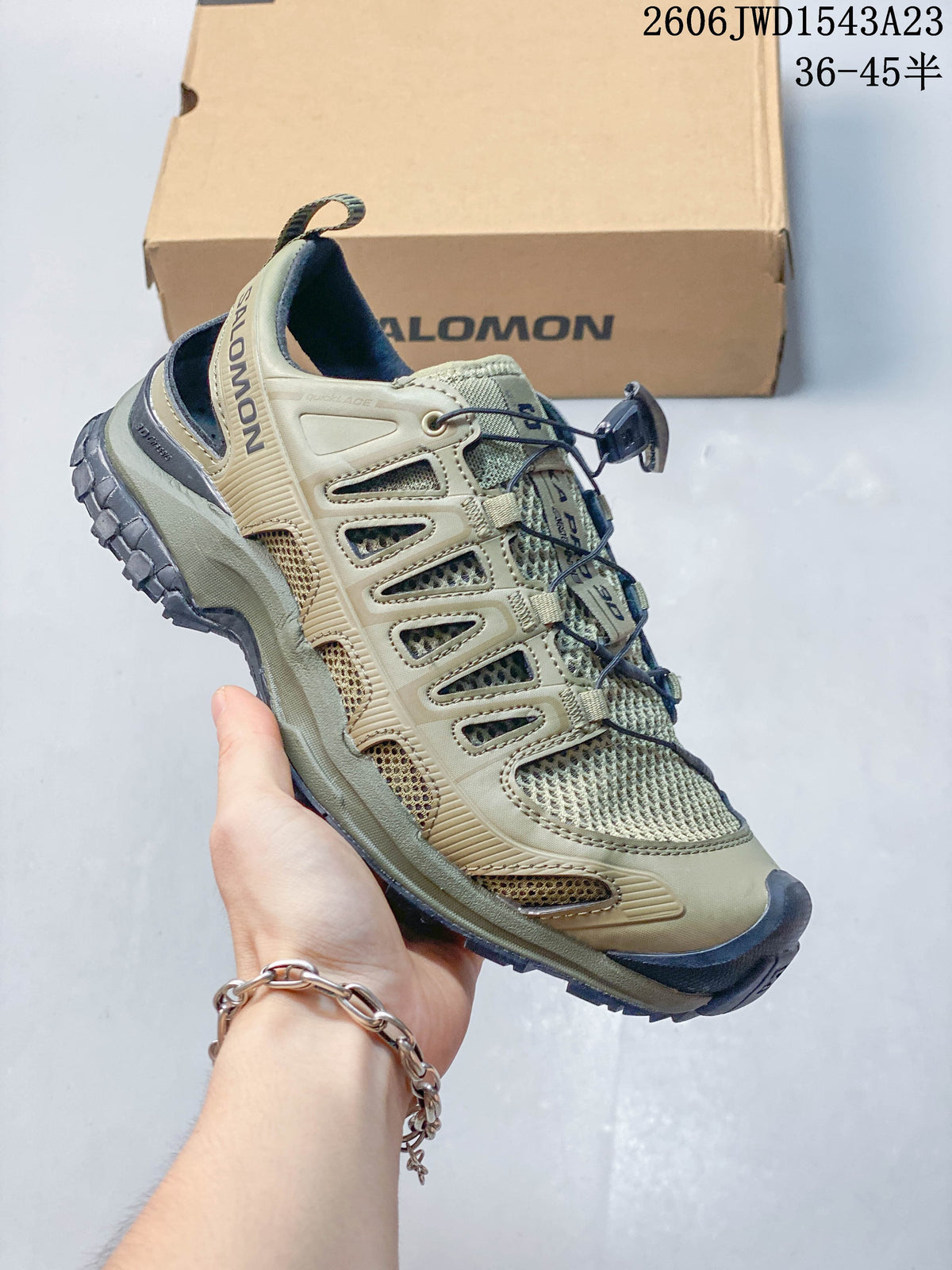 Salomon XA Pro 3D Amphib Low-Top Trail Shoes, Olive