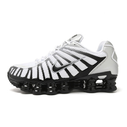 Nike Shox TL Sneakers in White and Red