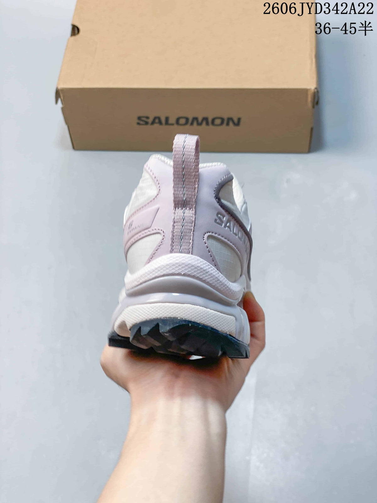 Salomon XT-6 Expanse Seasonal Sneakers, White and Lavender