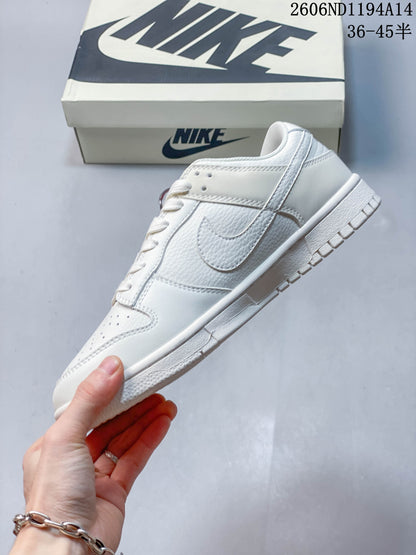Nike Dunk Low Retro DIY Custom White Sneakers