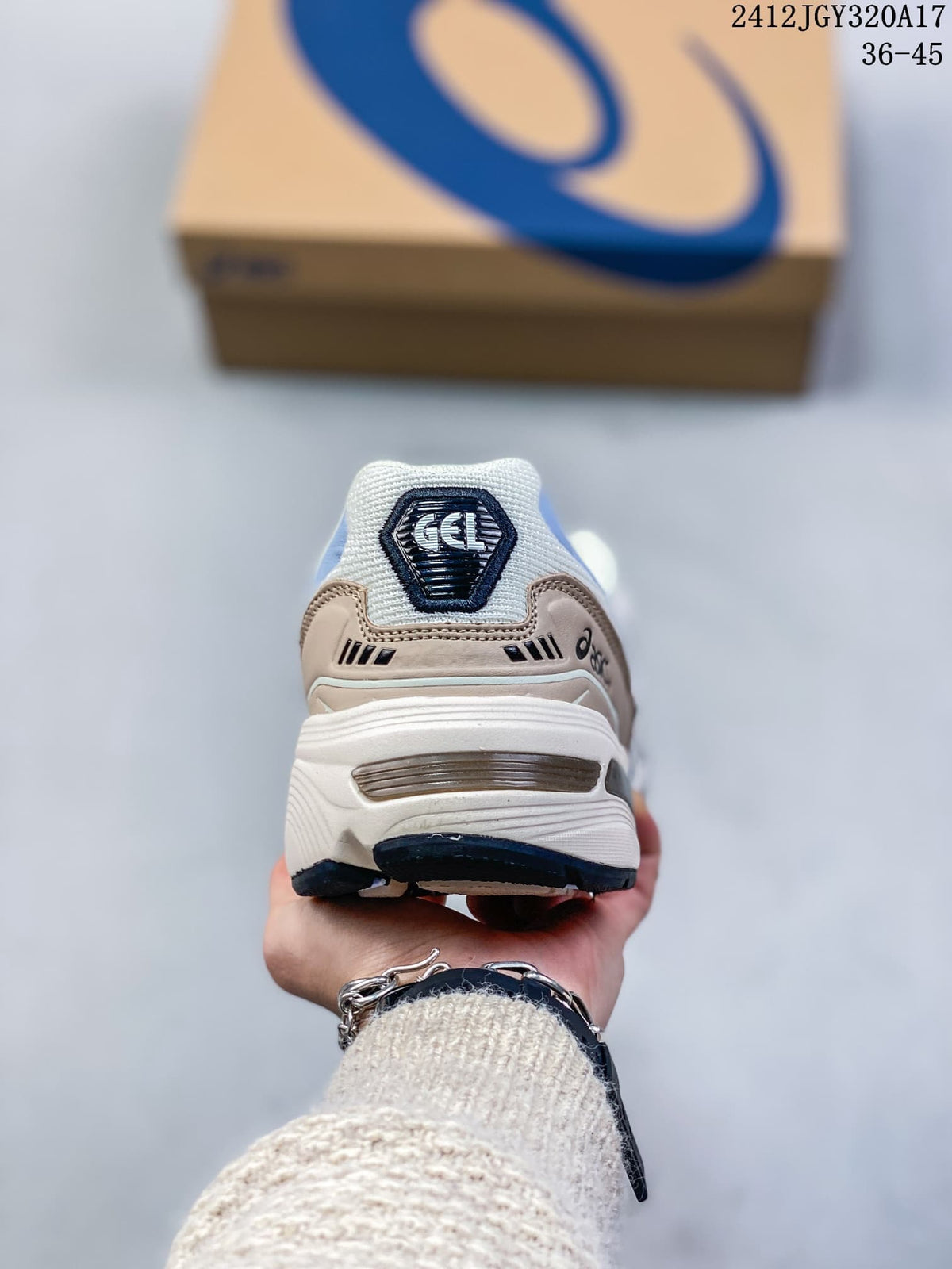 ASICS GEL-1090 White and Blue Sneakers