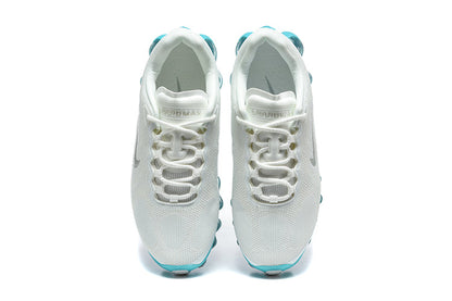 Nike Air Max White and Teal Sneakers