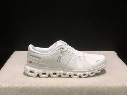 On Cloud 6 White Running Sneakers