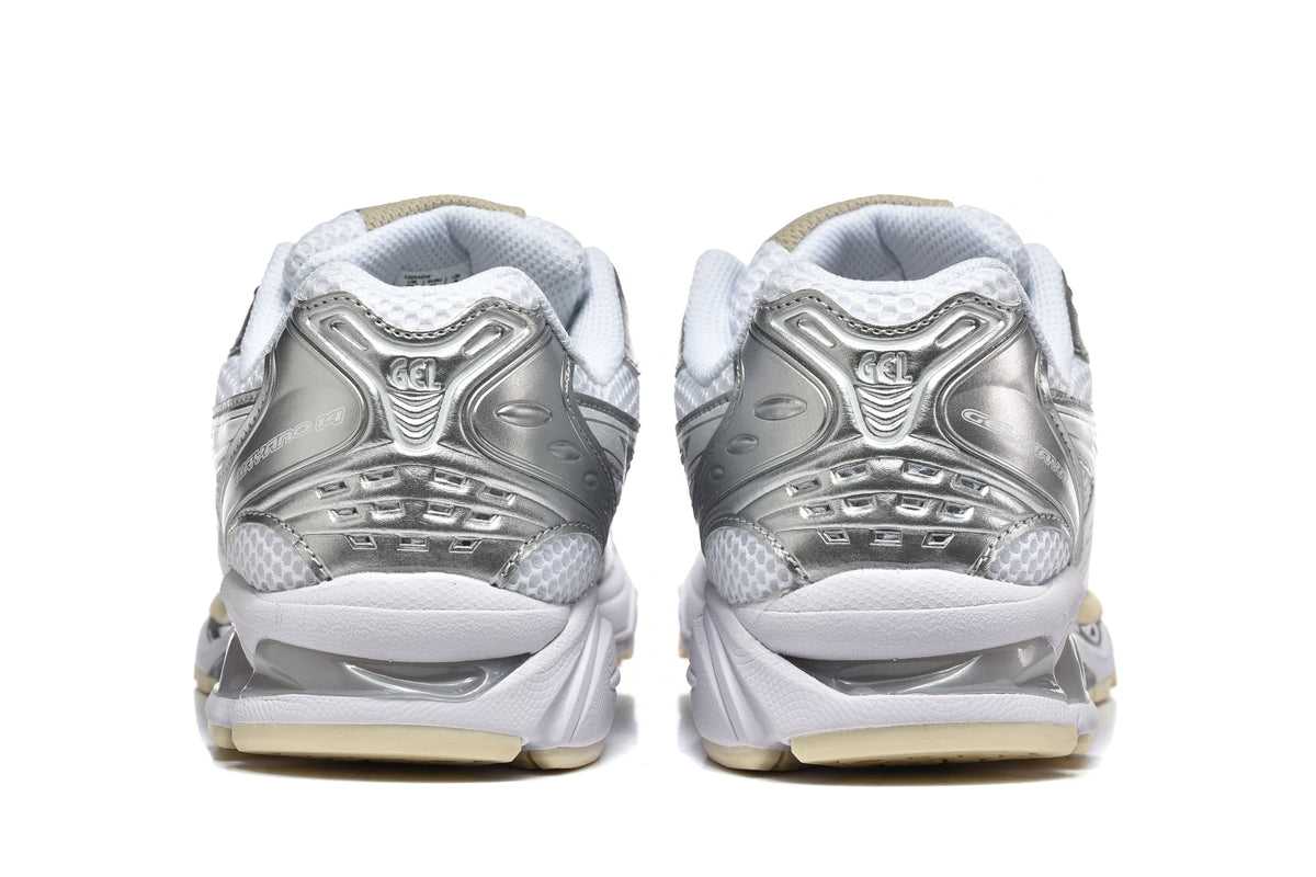 ASICS Gel-Kayano 14 Sneakers in White and Silver