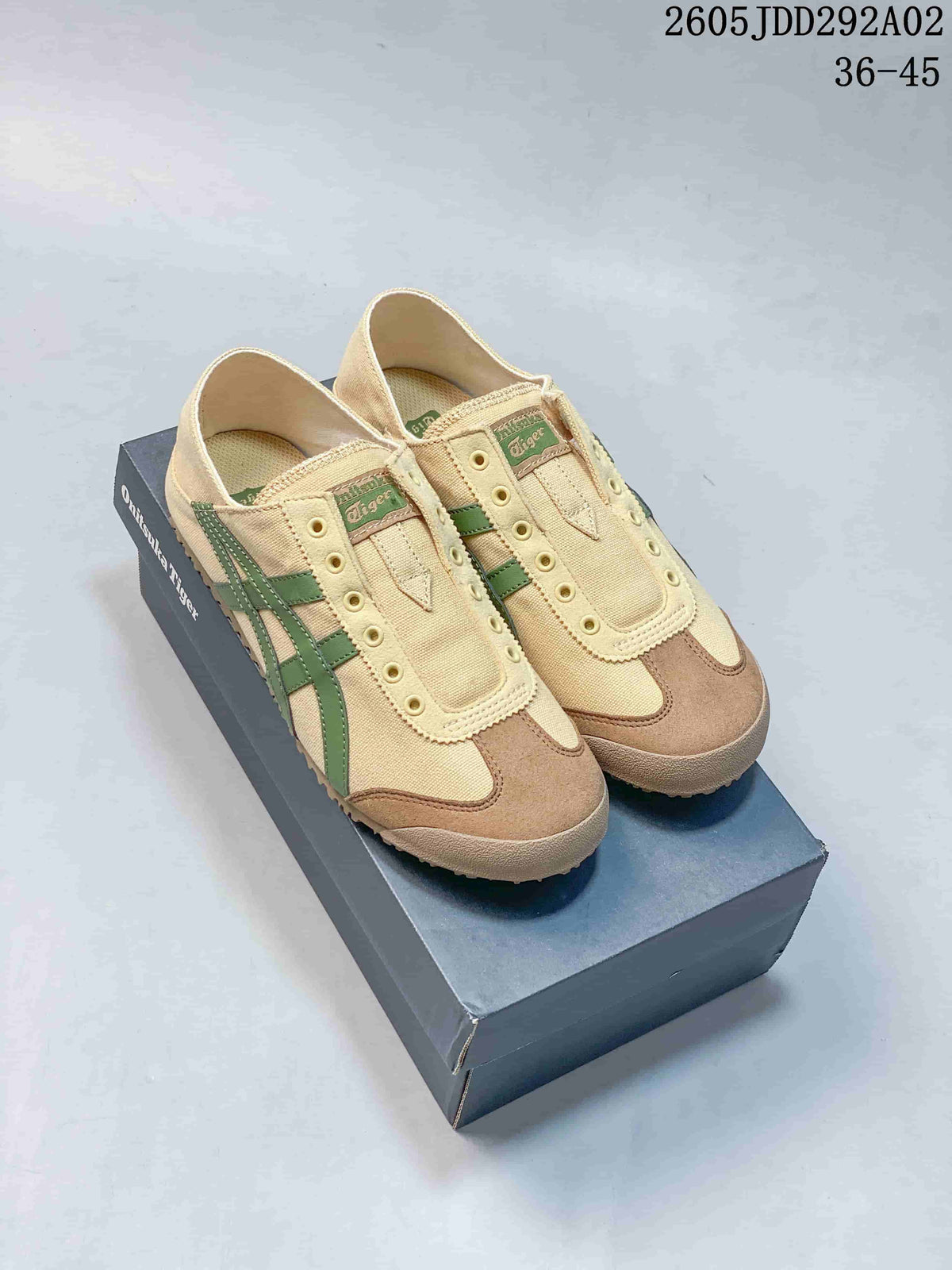 Onitsuka Tiger Mexico 66 Slip-On Sneakers Beige Green