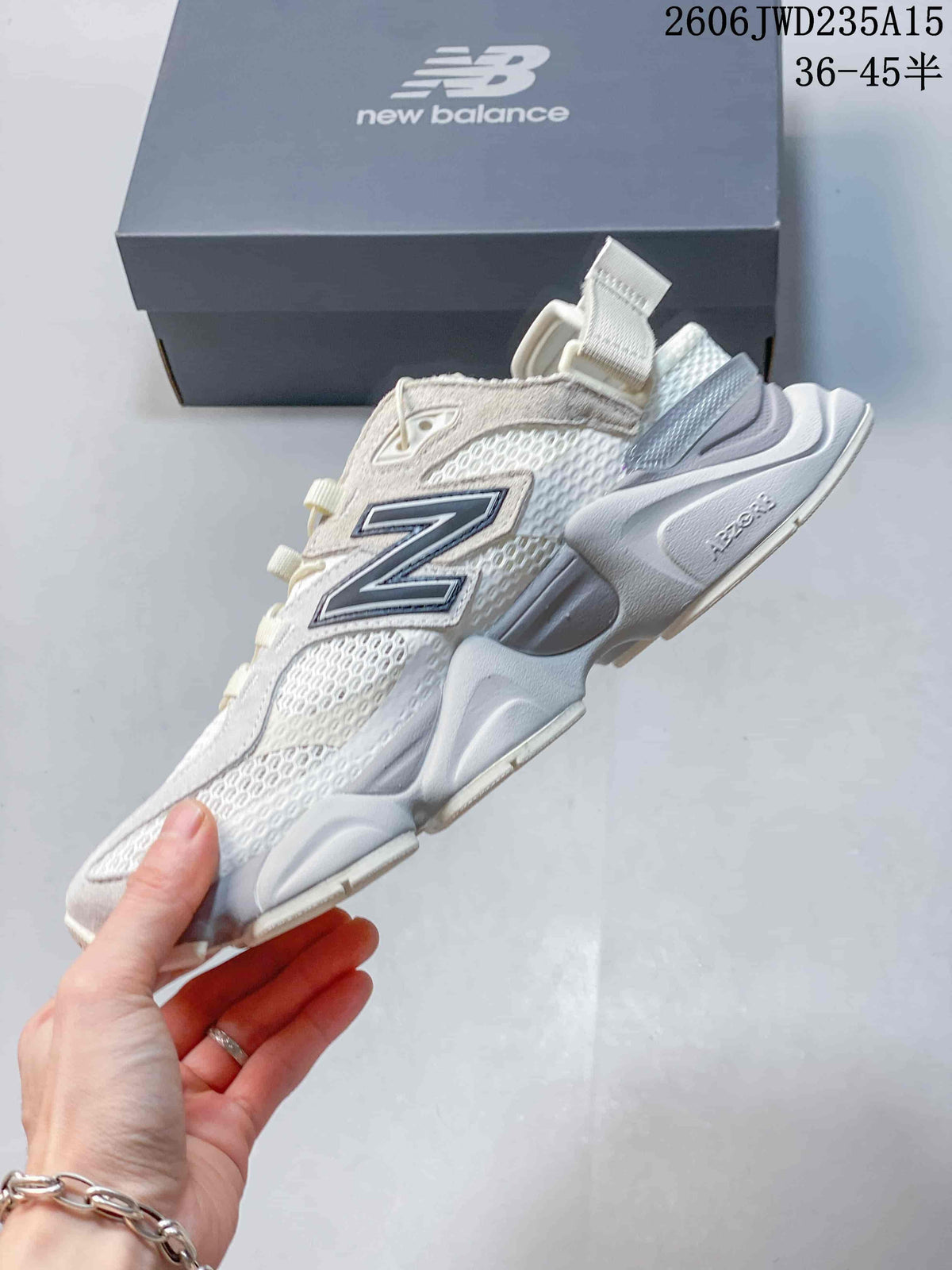 New Balance 9060 Sneakers in White and Gray