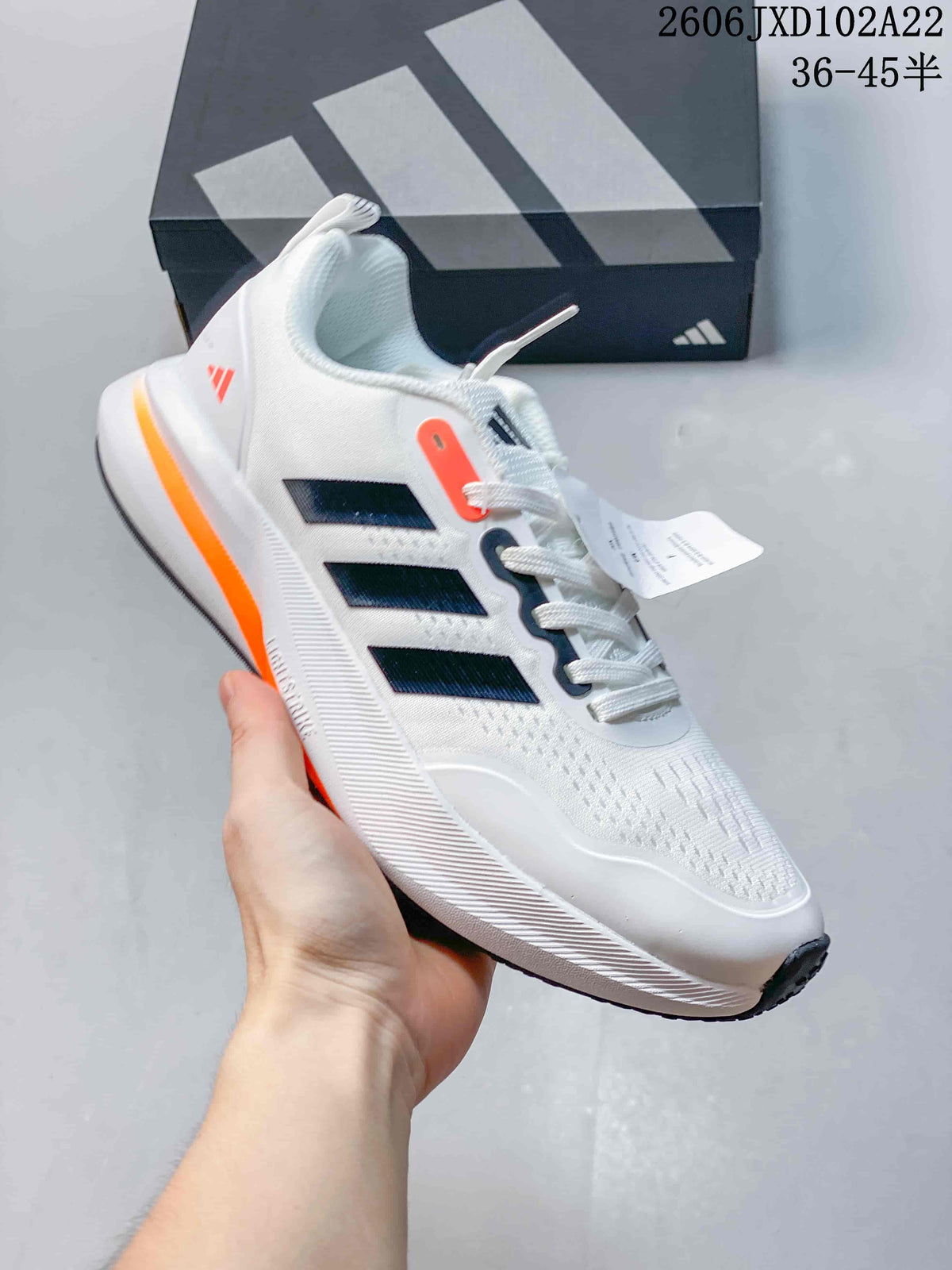 Adidas SL 72 Boost Running Shoes, White and Navy