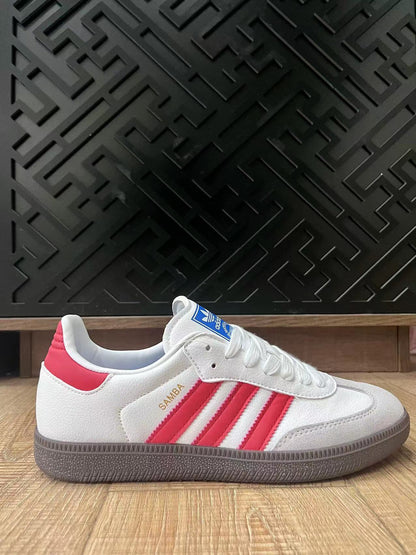 adidas Samba Sneakers White Pink Gum Sole