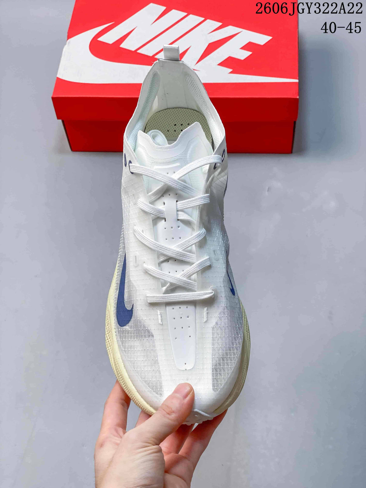 Nike Ava X Low-Top Running Shoes White and Blue