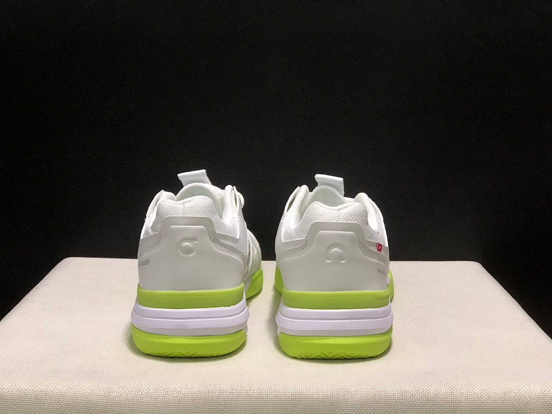 On The Roger Clubhouse Pro Sneakers White Neon Yellow