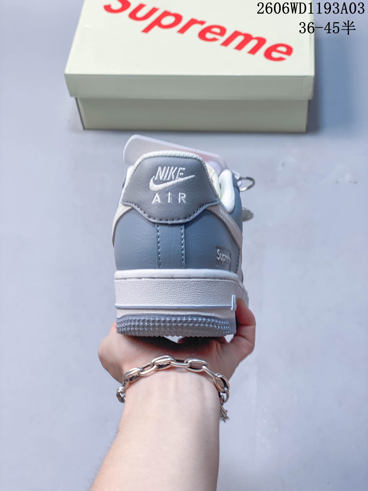 Nike Air Force 1 '07 Low Grey and White Sneakers