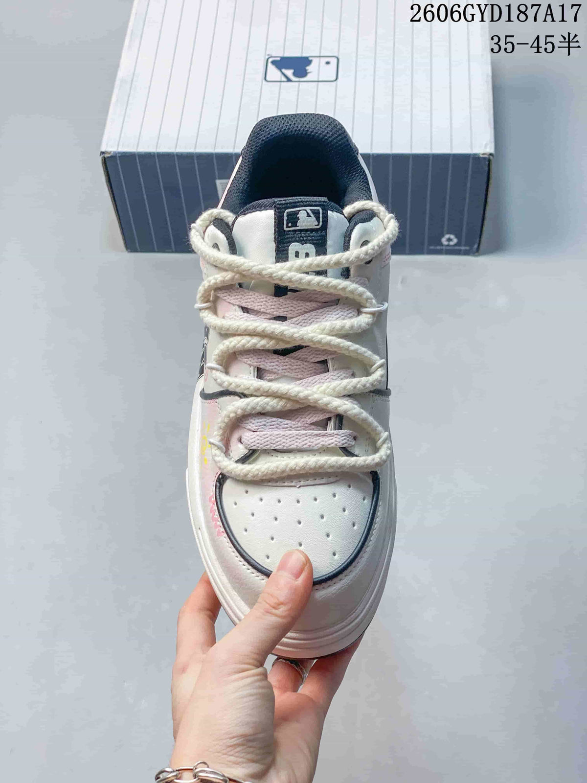 MLB Chunky Liner Low-Top Sneakers White Pink