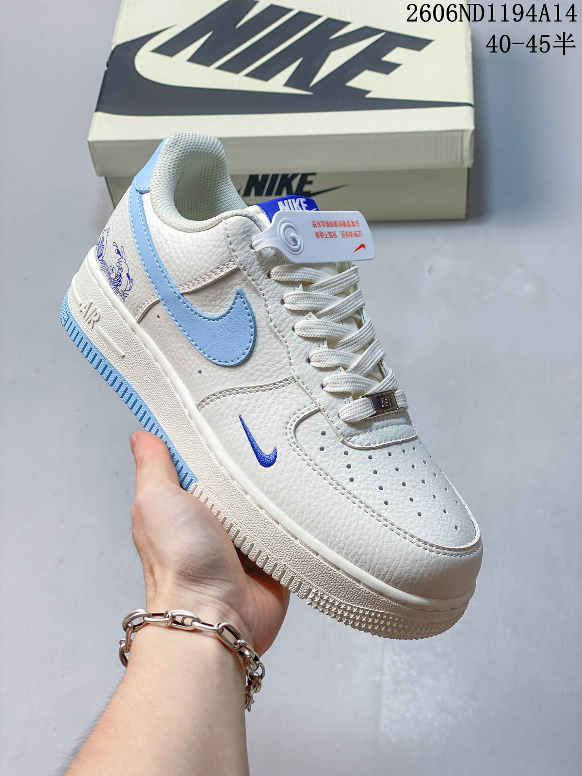 Nike Air Force 1 '07 Low White Contrast Swoosh Sneakers