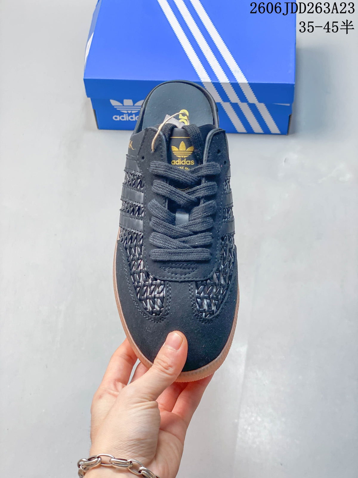 adidas Samba OG Mule Sneakers, Dark Gray, KH7720