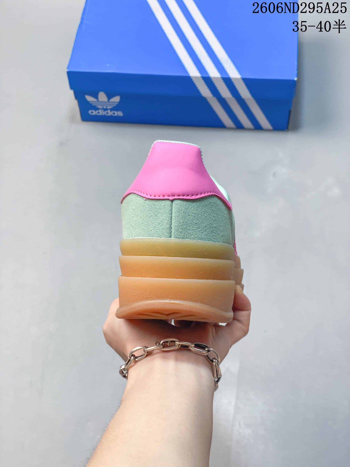 Adidas Originals Gazelle Bold W Platform Sneakers Mint Pink