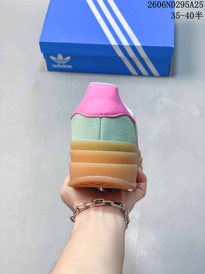 Adidas Originals Gazelle Bold W Platform Sneakers Mint Pink