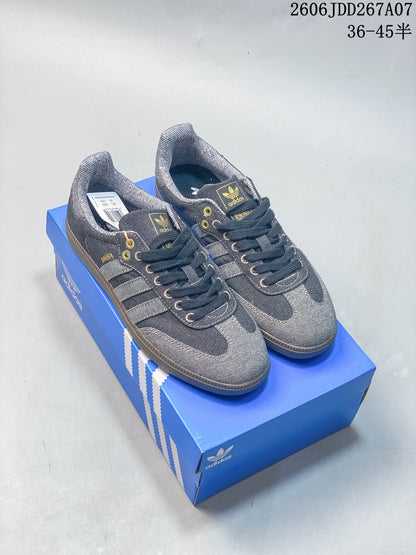 adidas Originals Samba Black Denim Low-Top Sneakers