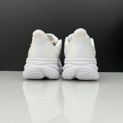 HOKA Clifton 9 White Running Sneakers