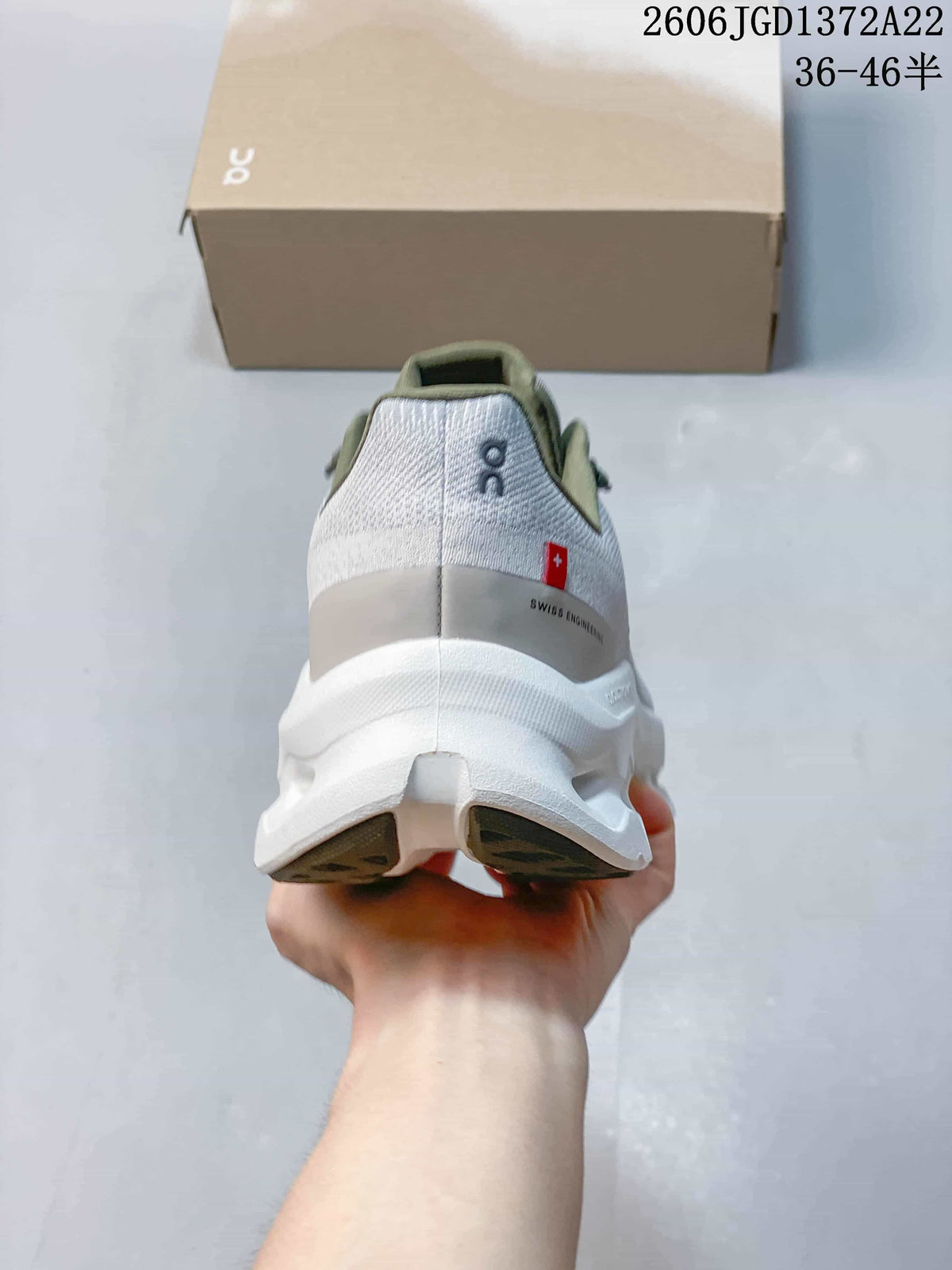 On Cloudtilt Sneakers in White and Olive
