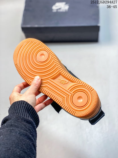 Nike Air Force 1 Utility BHM QS Low-Top Sneakers Black Orange