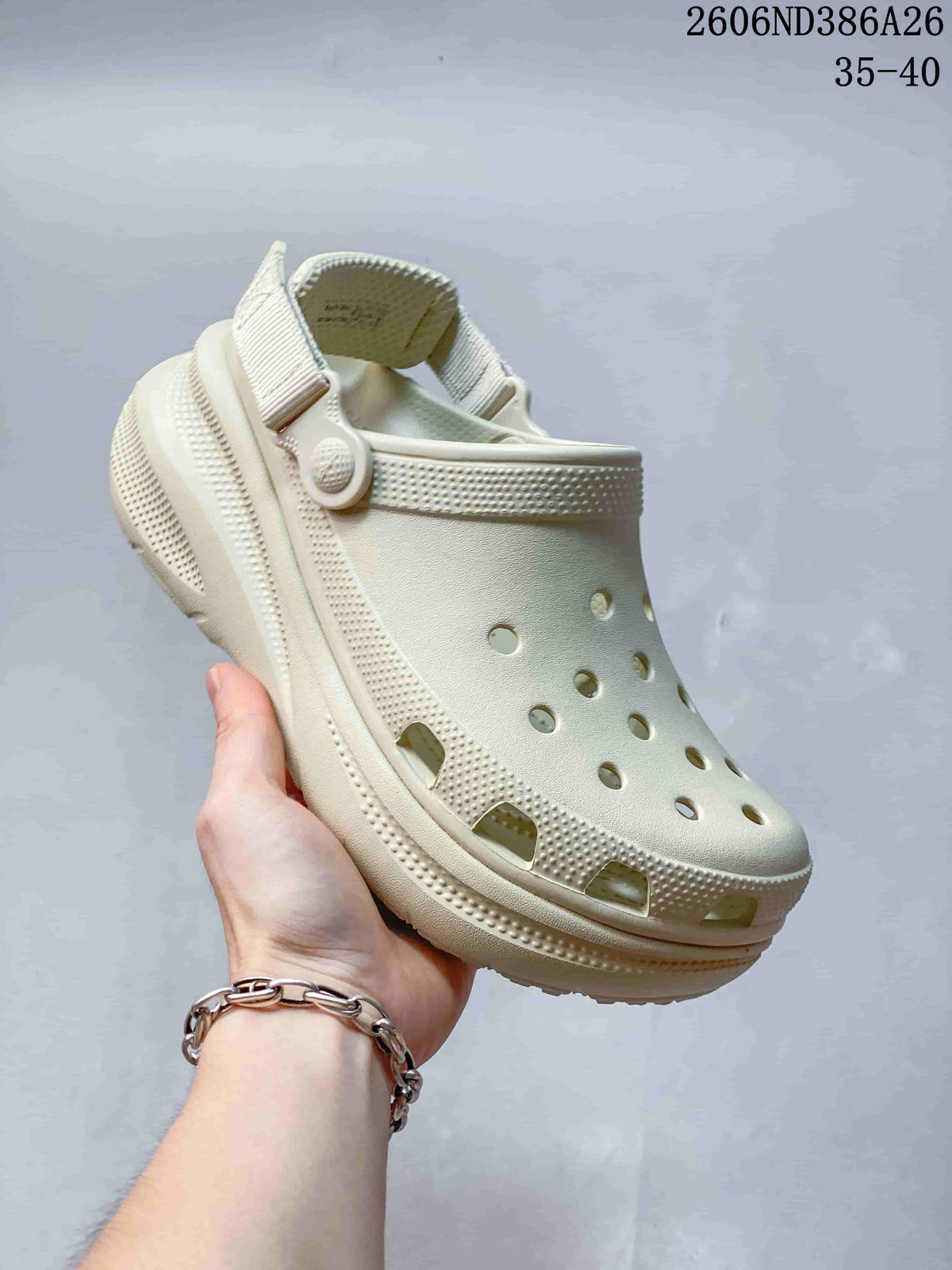 Crocs Puffed Clog Sandals with Adjustable Heel Strap
