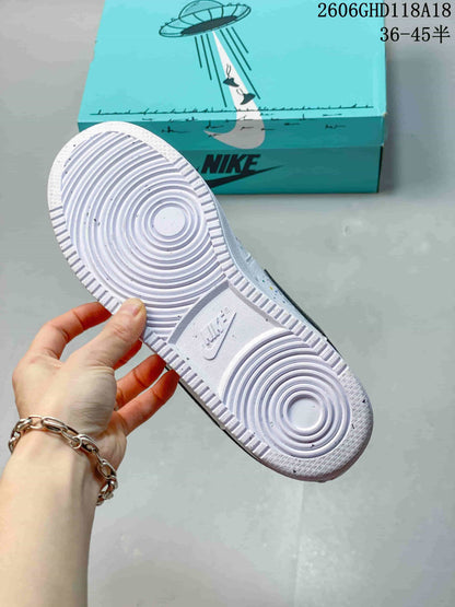 Nike Court Vision Low DIY White Custom Sneakers