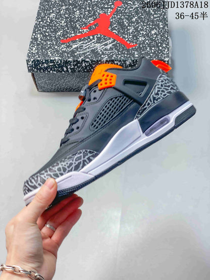 Jordan Spizike Low Sneakers in Black and Orange